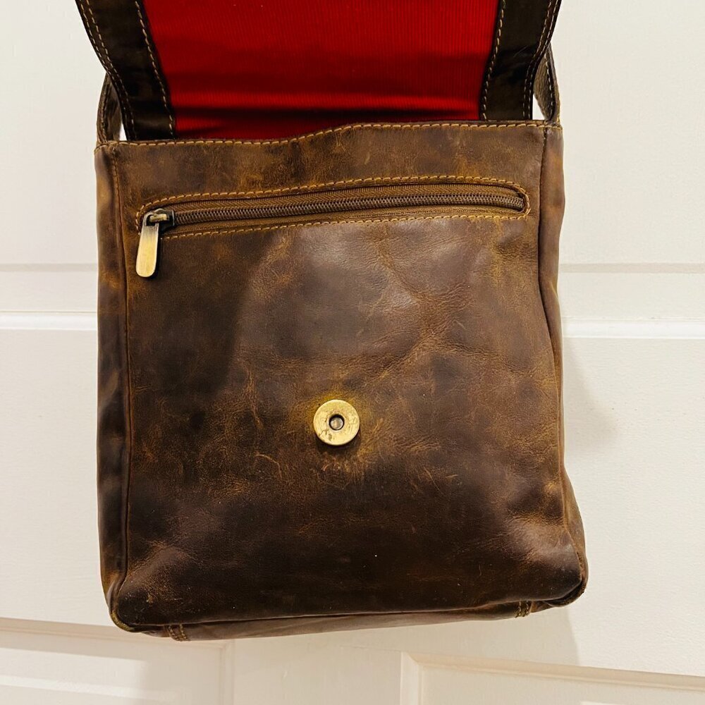 Vintage Stone Mountain Leather Shoulder Handbag Purse - Picture 10 of 16